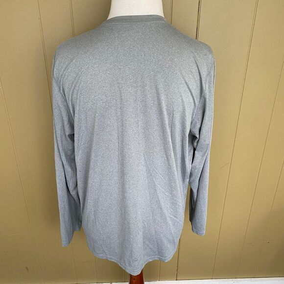 Nike men XL Pitt Longsleeve Crewneck drifit collegiate activewear shirt grey - Picture 8 of 8